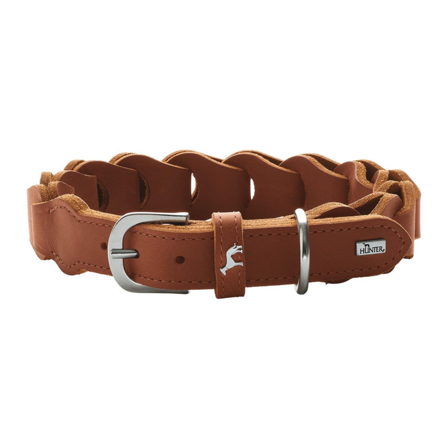 Image of Hunter Halsband Solid Education Chain - cognac bei Hauptner.ch