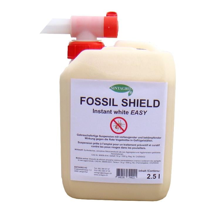 Fossil Shield Instant White Easy - gegen Rote Vogelmilbe beim Geflügel