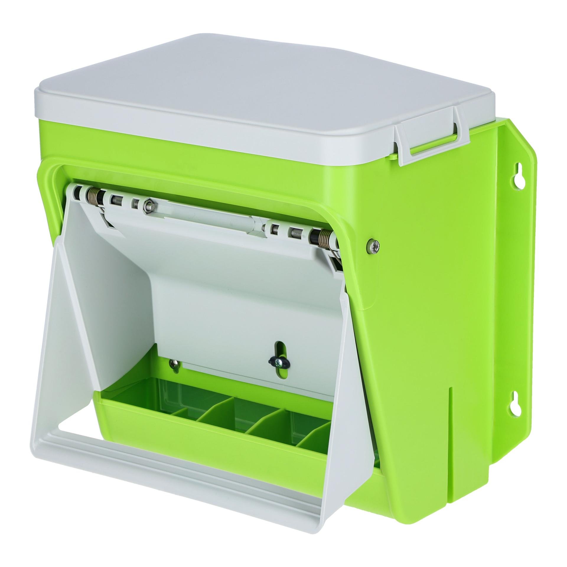 Futterautomat mit Schutzklappe