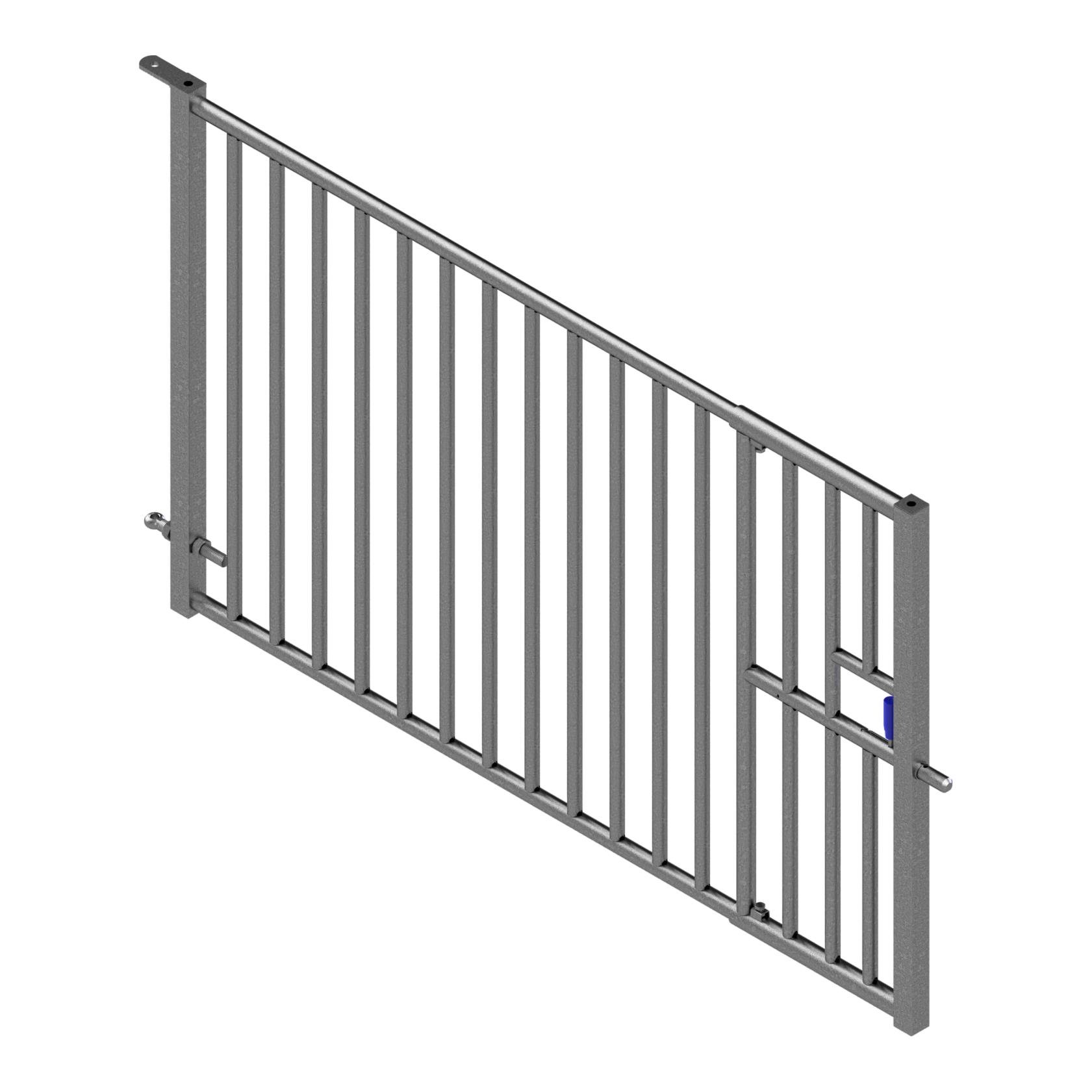 Porte de séparation à barreaux verticaux