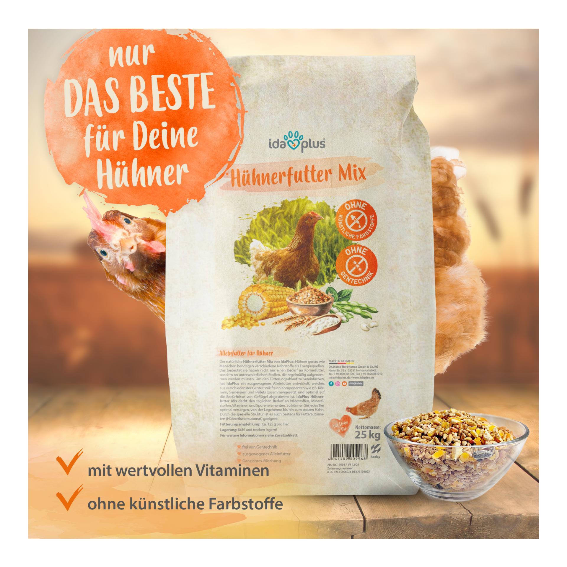 Hühnerfutter Mix - Ausgewogenes Alleinfutter - Ganzjahresmischung