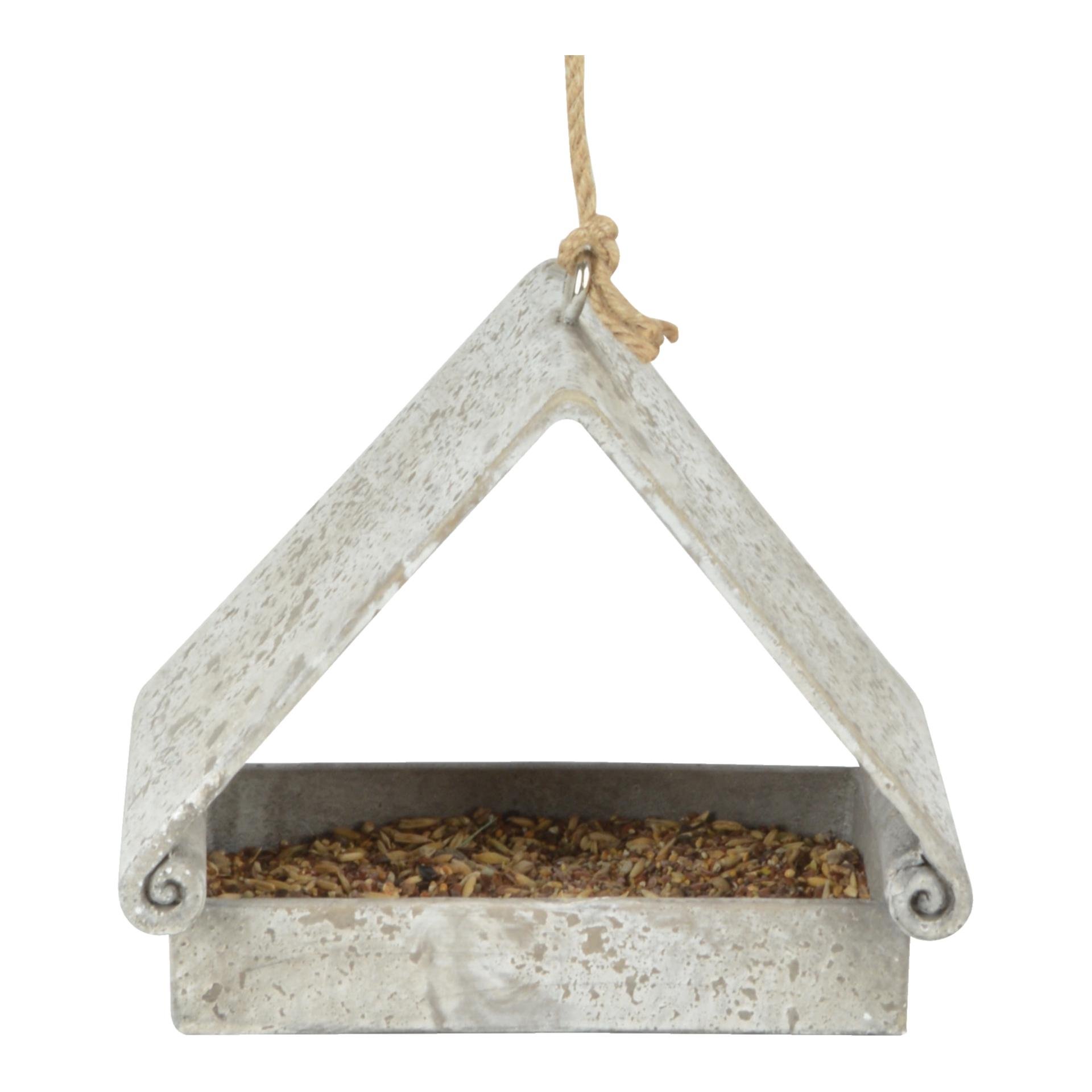 Aged Resin Futterhaus dreieckig