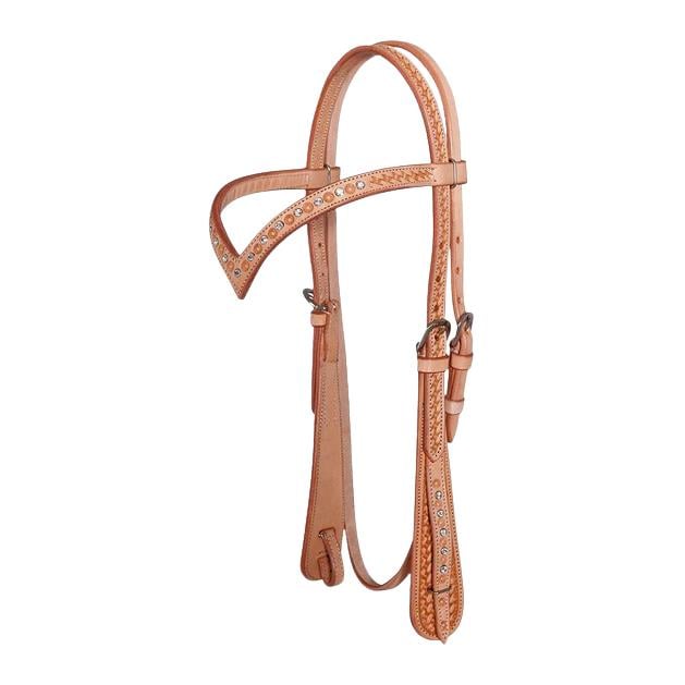 Image of Western Imports ProLine Kopfstück mit Strasssteinen - Beige - bei Hauptner.ch