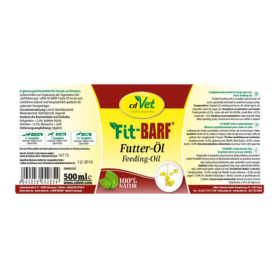 Fit-BARF Futter-Öl 