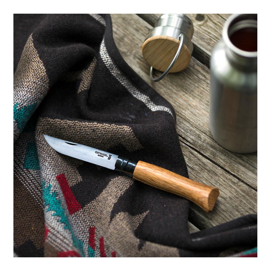 Nr. 8 Schwarze Klinge Oak Taschenmesser