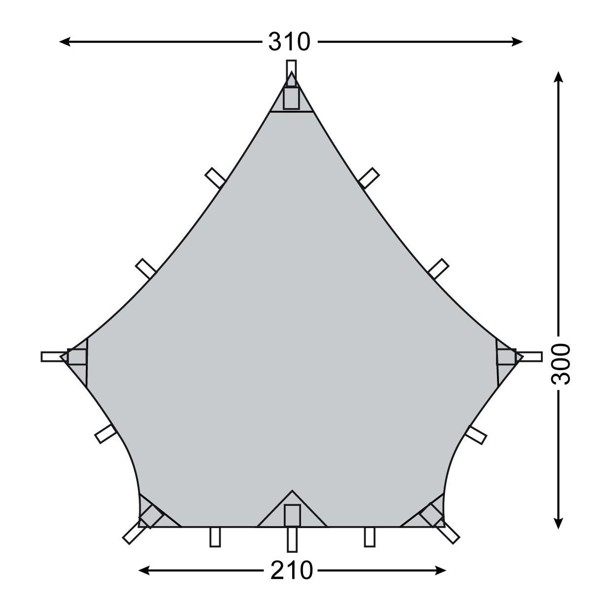 Bâche Voss Diamond SI - Forest Green