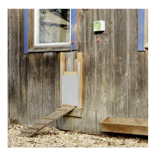 Hühnertür inkl. Schiebetür 220 x 330 mm