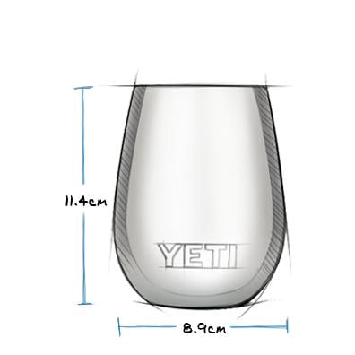 RAMBLER 10 OZ WINE TUMBLER Black - Trinkbecher