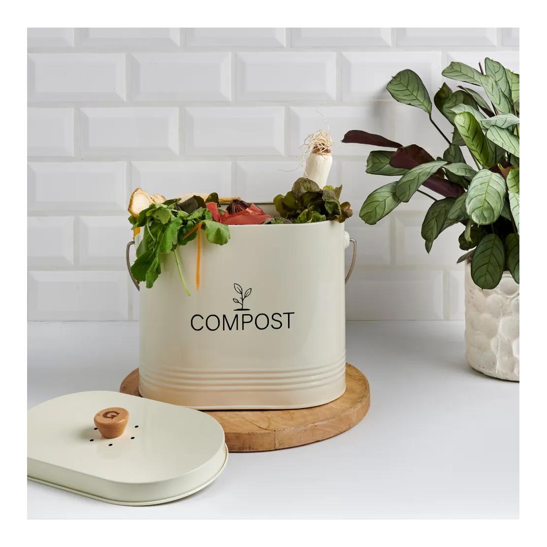 Ovaler-Komposteimer - mit Filter