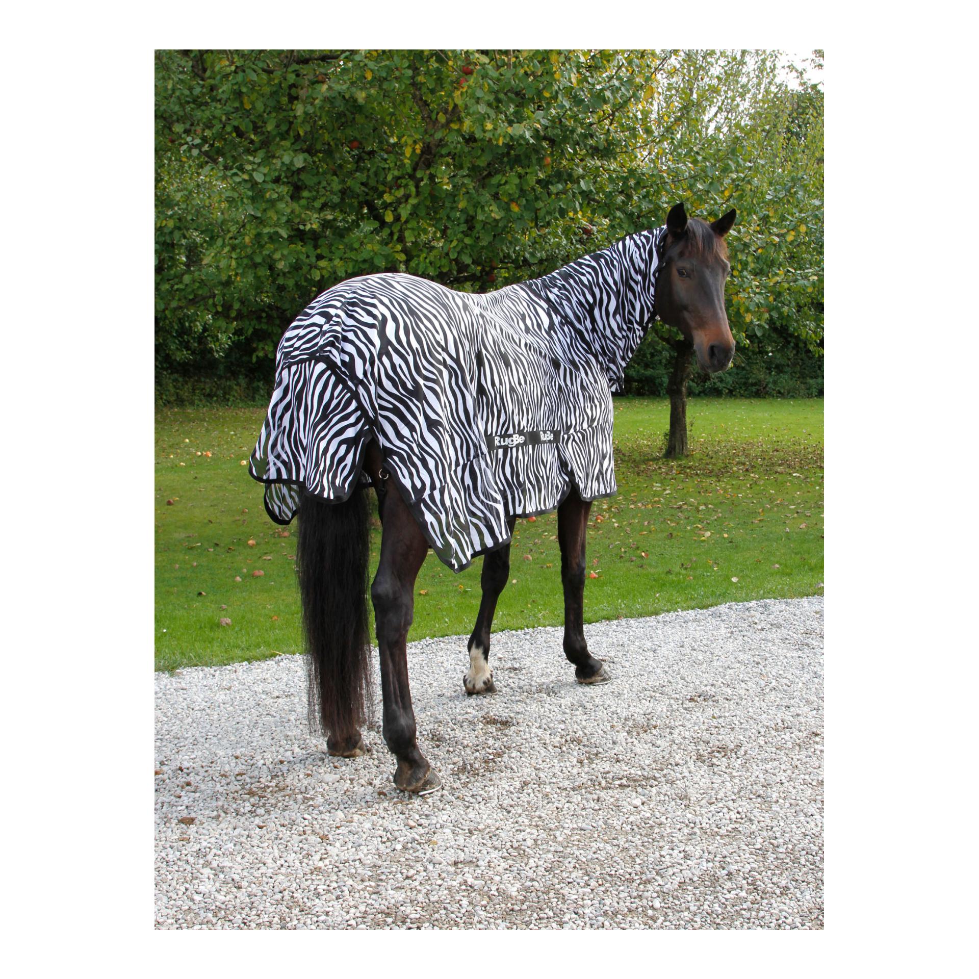 Fliegen- und Ekzemerdecke Zebra mit Halsteil