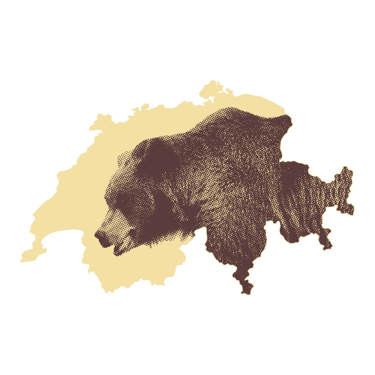 Schweizer Bär Unisex T-Shirt - dark heather blue