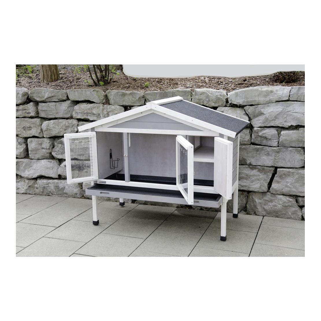 Nagerstall 4-Season Superior - grau/weiss