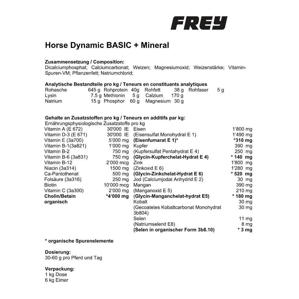 Zusatzfutter Horse Dynamic Basic + Mineral  