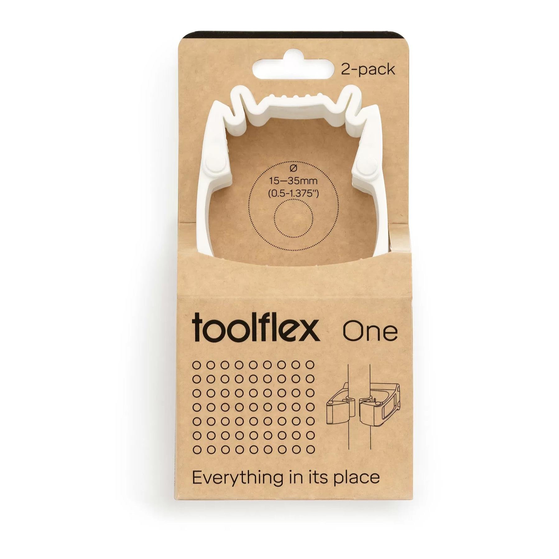 One Halter mit Wandadapter - 2 Stück