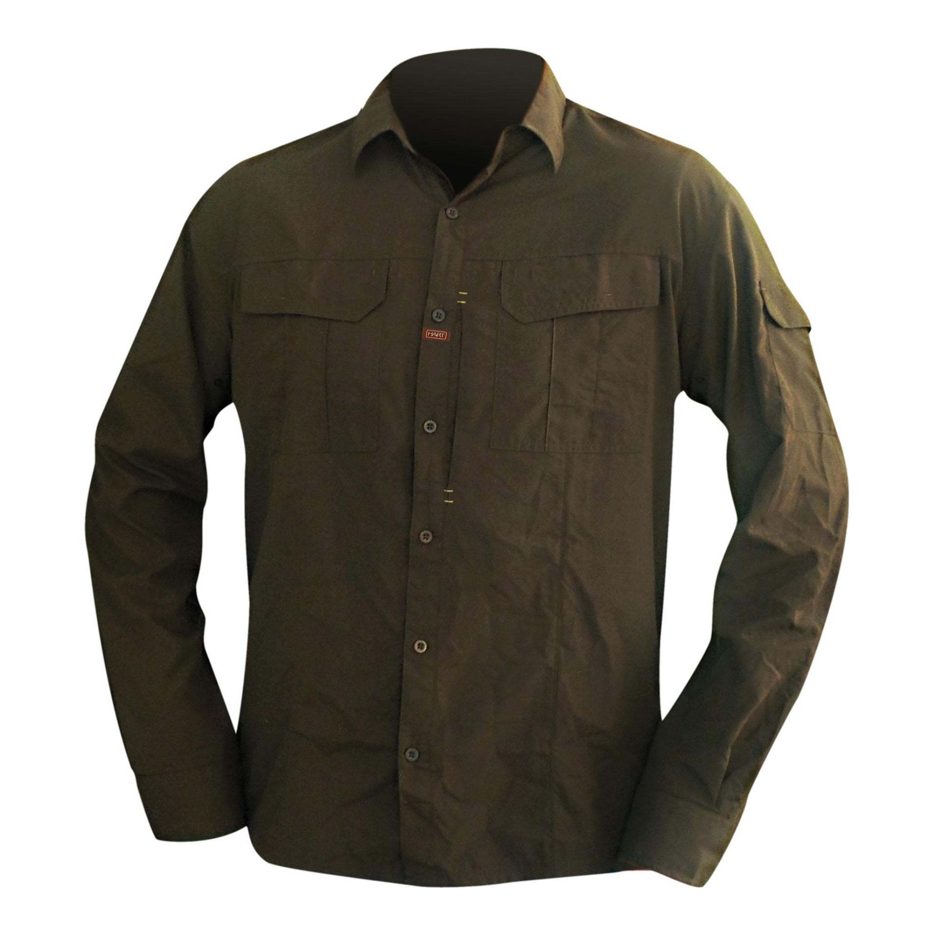 Image of Hart ASTIZ-L Langarmhemd - dark olive bei Hauptner.ch