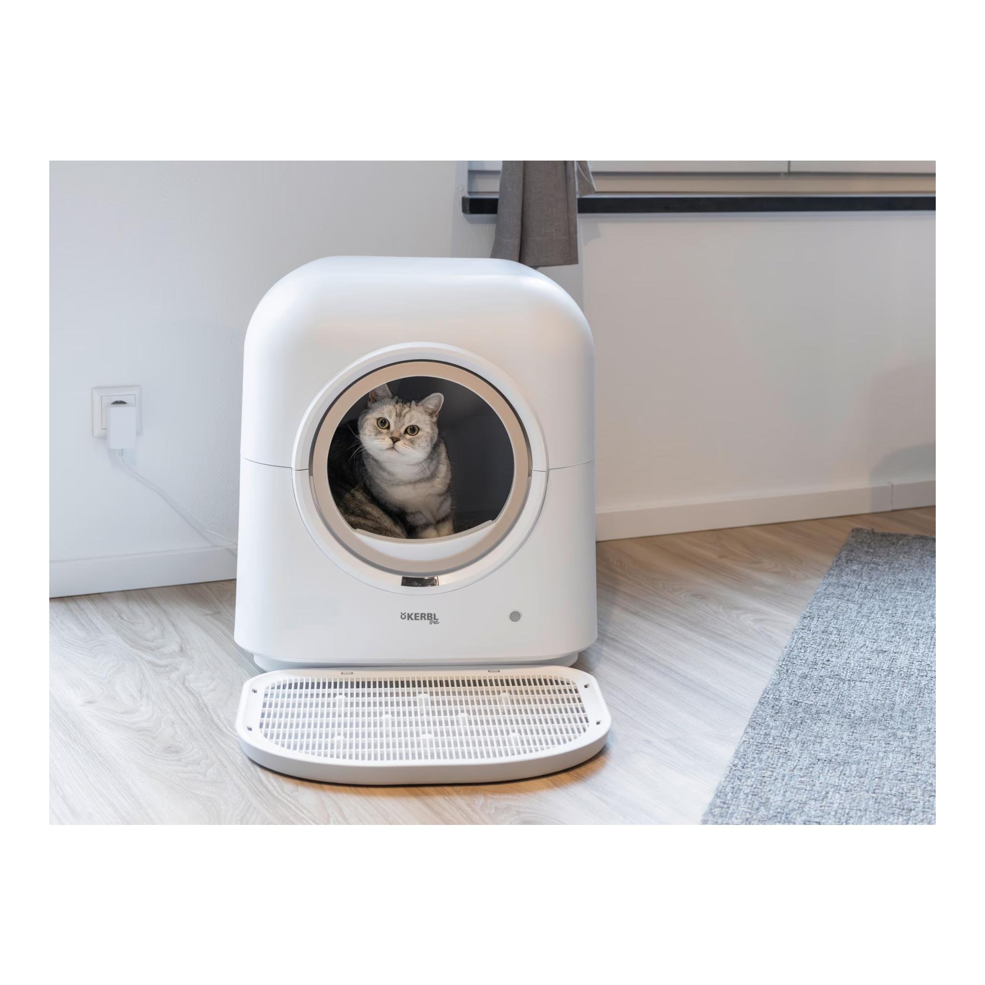 Kerbl Pet Maison de toilette pour chats Smart, auto-nettoyante