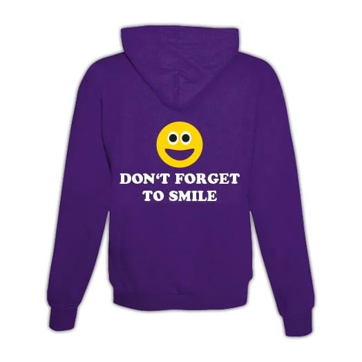 Hoodie mit Zipper Keep Smiling Unisex