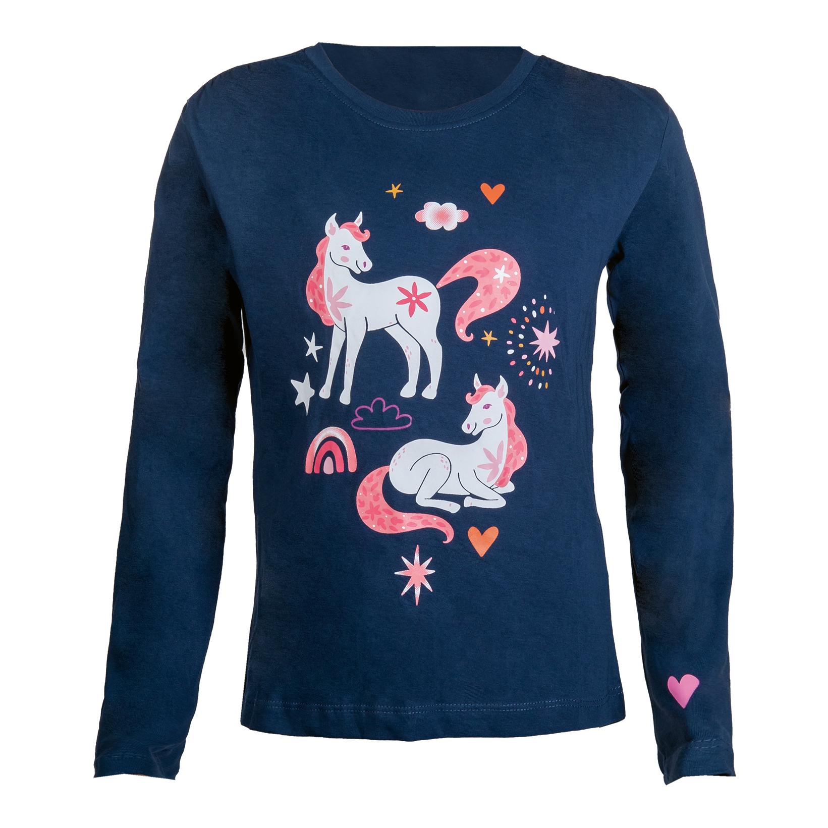 Image of HKM Langarmshirt Pony Dream Kinder - dunkelblau bei Hauptner.ch