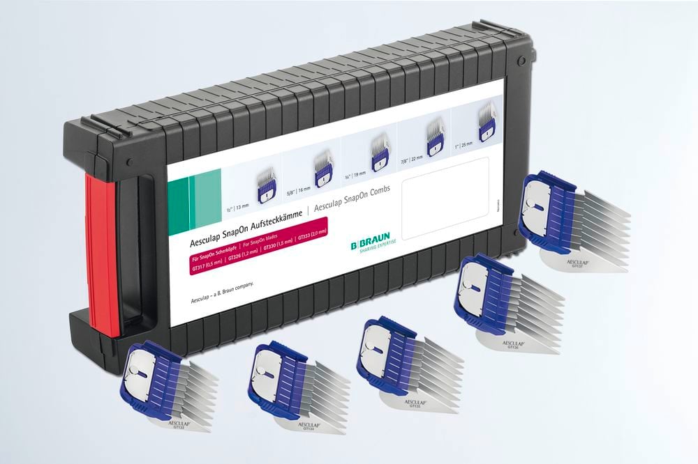 1e143249911d46168871ca36c9e06184 Aufsteckkamm-Set SnapOn zu Scherköpfen SnapOn