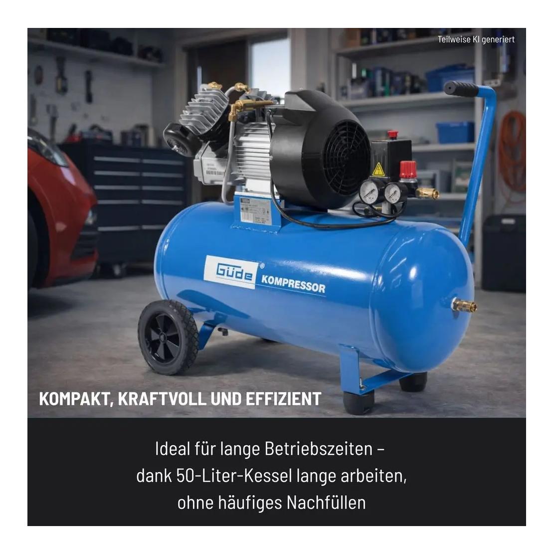 Güde Kompressor-SET 400/10/50 DG, 15-teilig