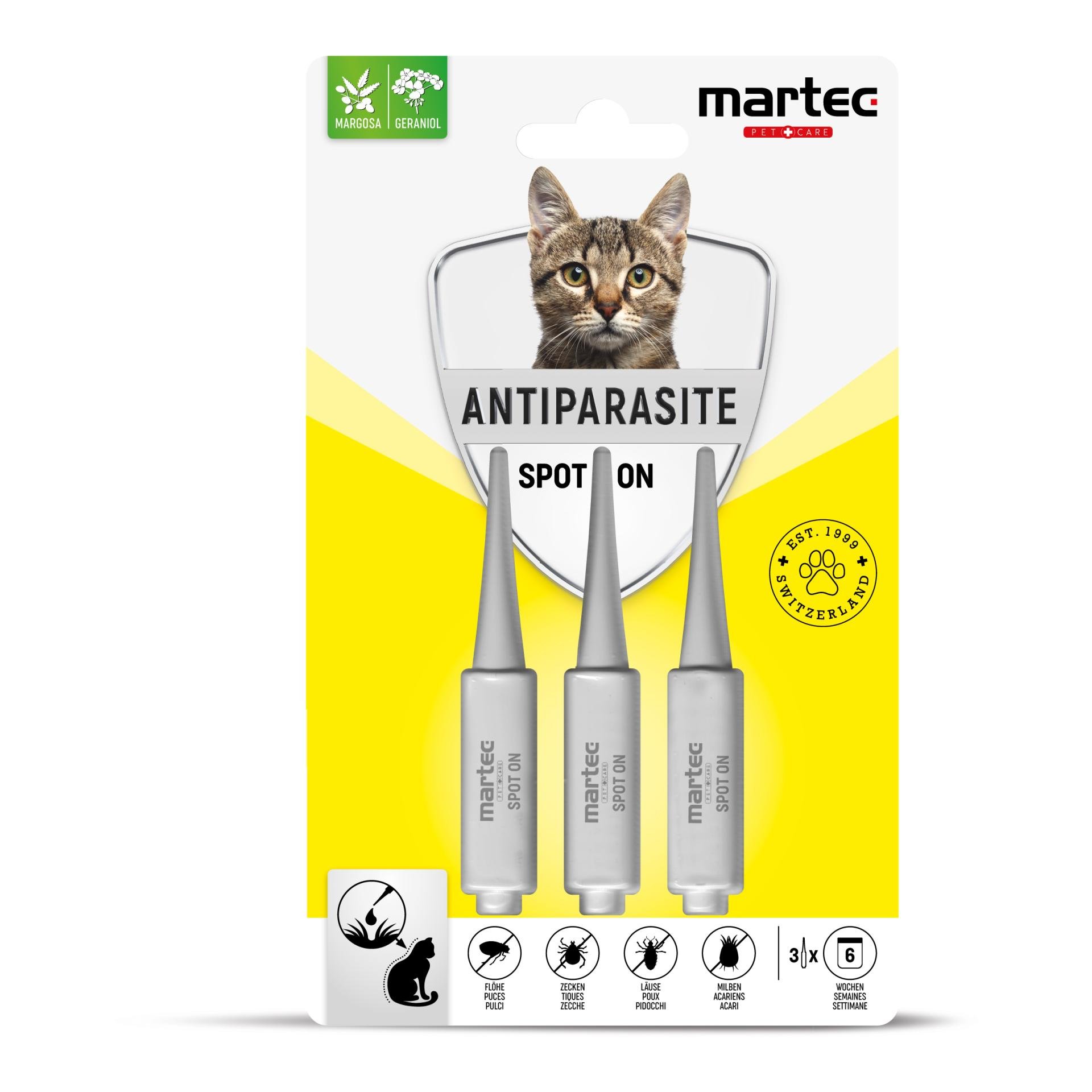 Image of Martec Pet Care Spot on ANTIPARASITE für Katzen bei Hauptner.ch
