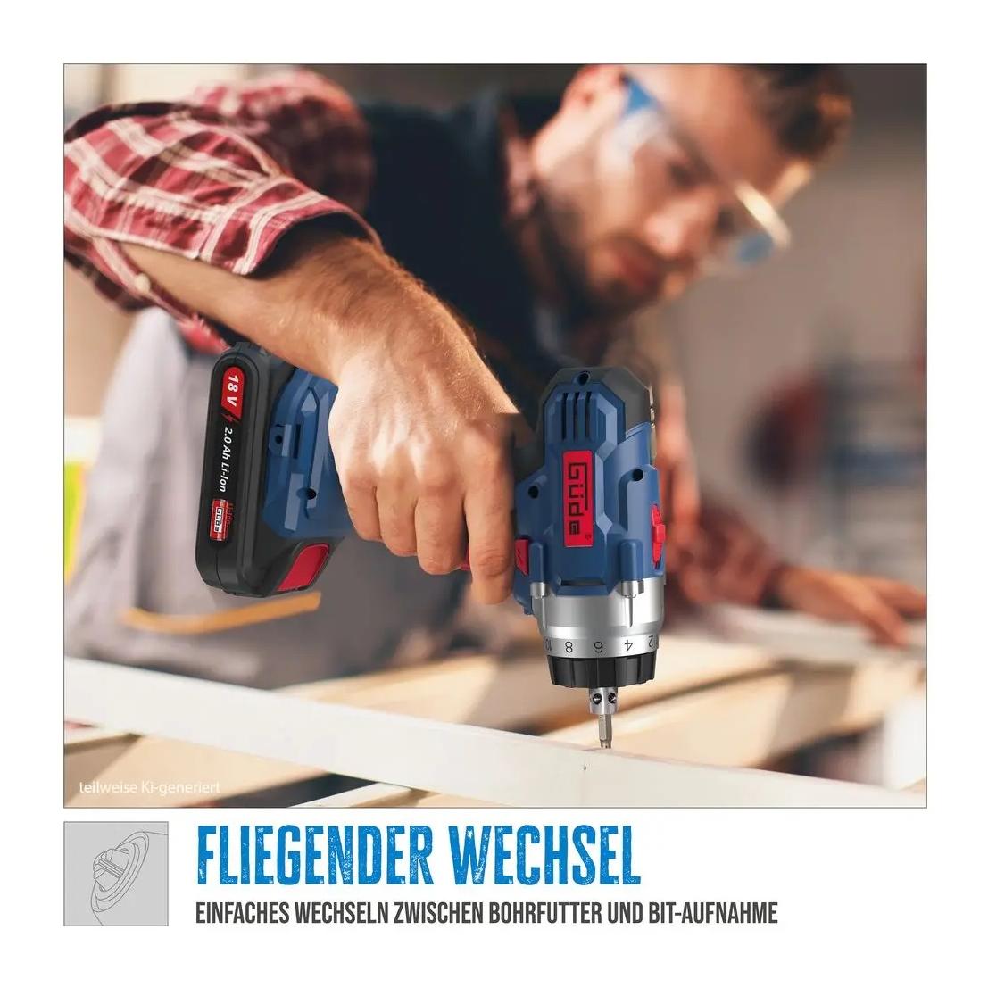 Güde Akku Bohrschrauber BS 18-201-30K