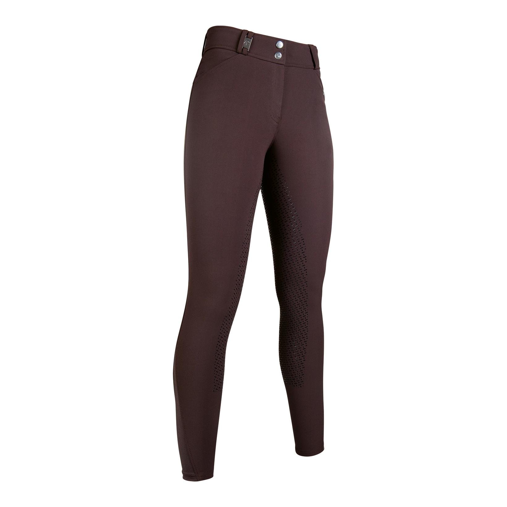 Image of HKM Reithose Silikon Vollbesatz Monaco Damen - dunkelbraun bei Hauptner.ch