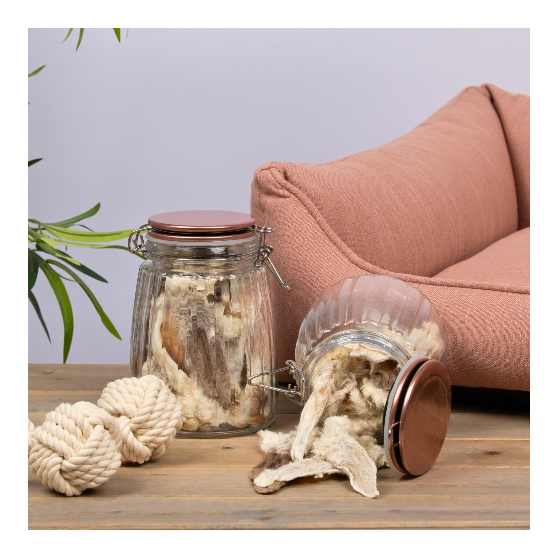 Kaninchenohren mit Fell