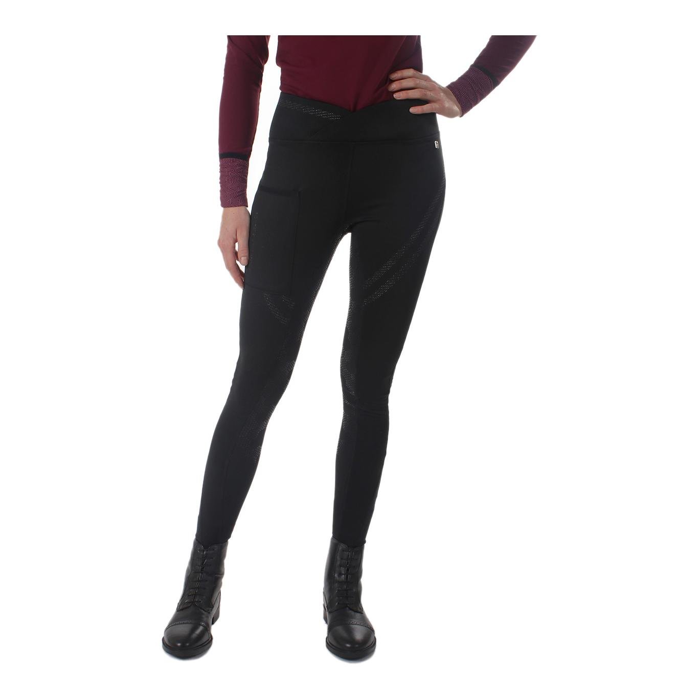 Image of QHP Reitleggings Raquel Fullgrip Damen - schwarz bei Hauptner.ch