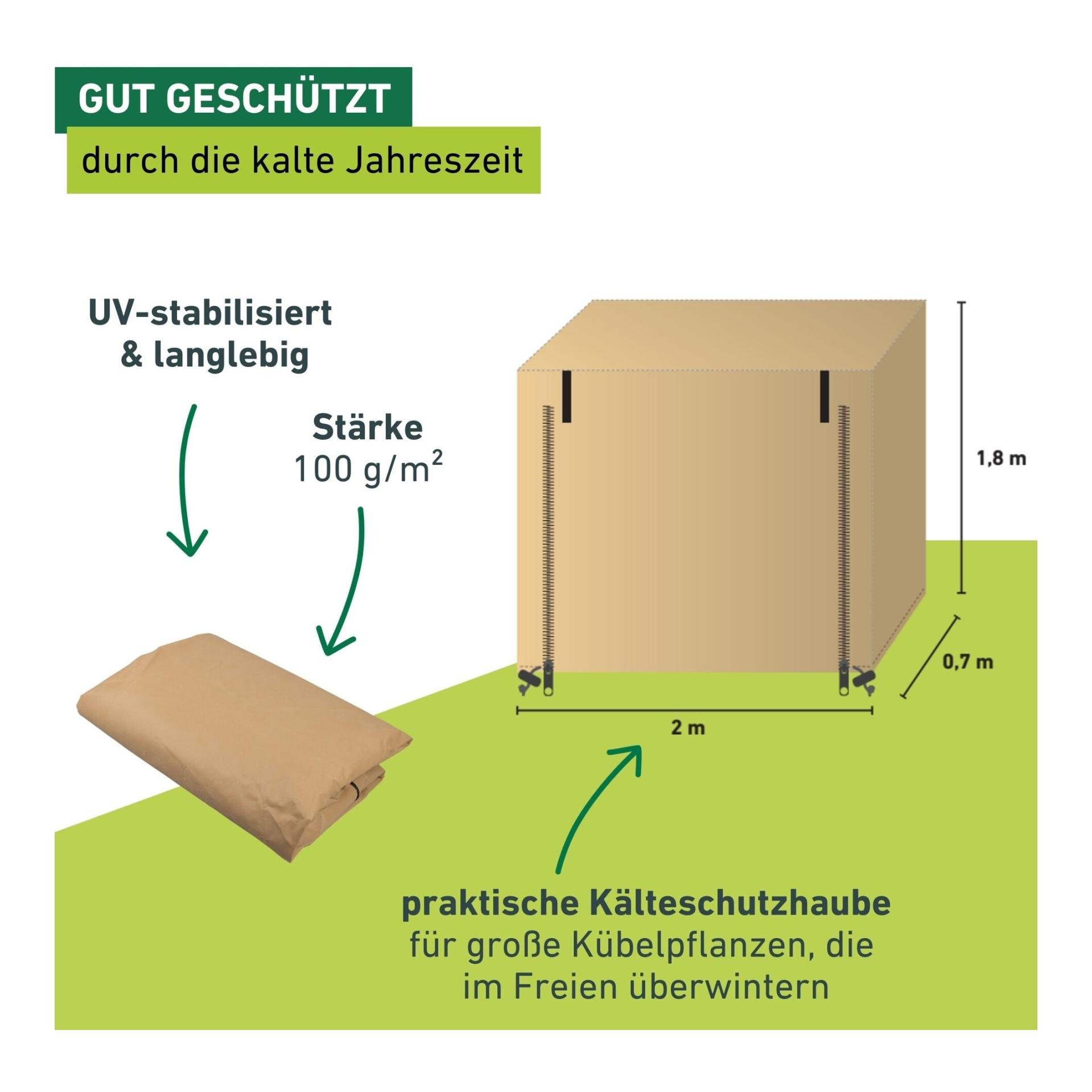 Wintervlieshaube EASY UP