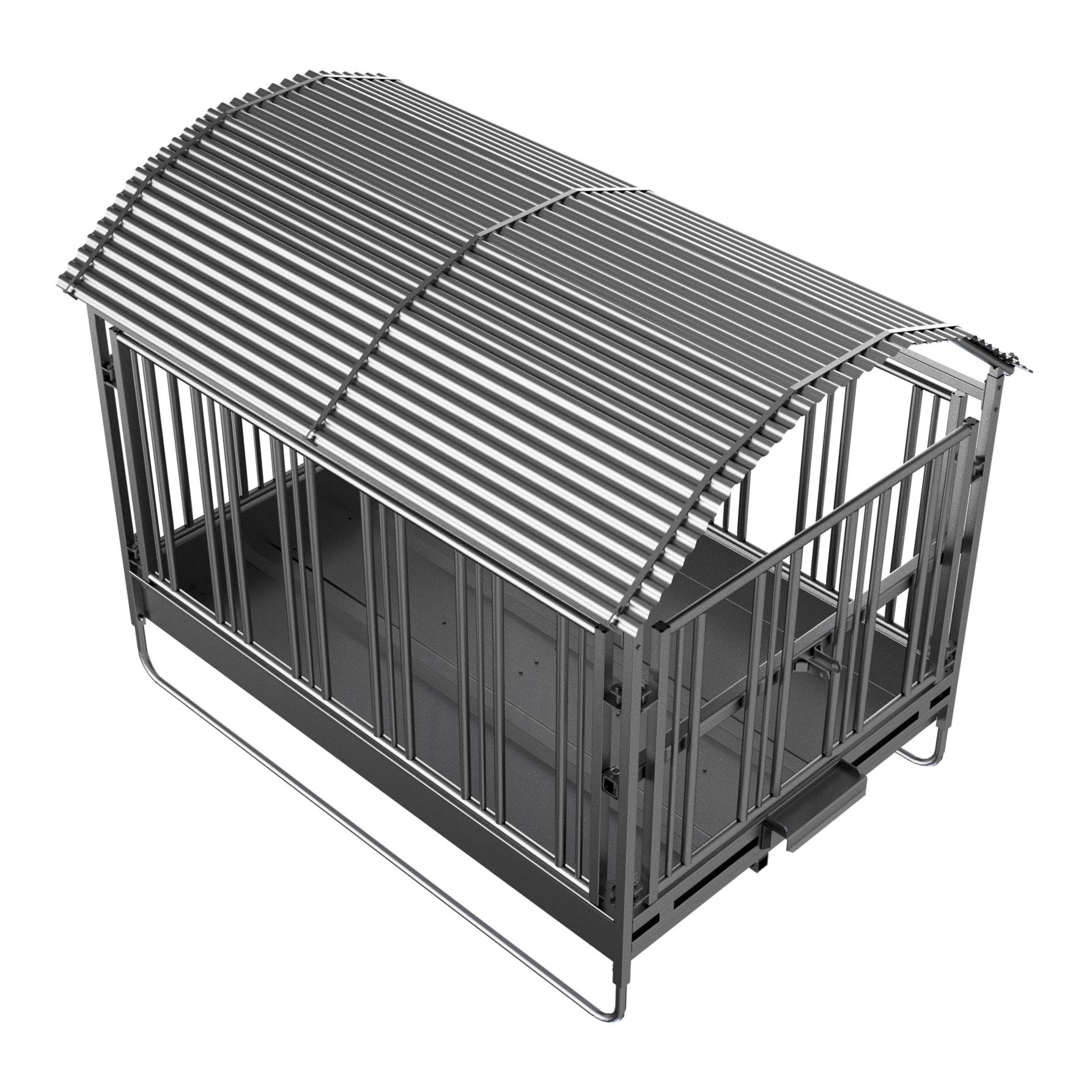 Grossballenraufe mit Sicherheitsfressgitter