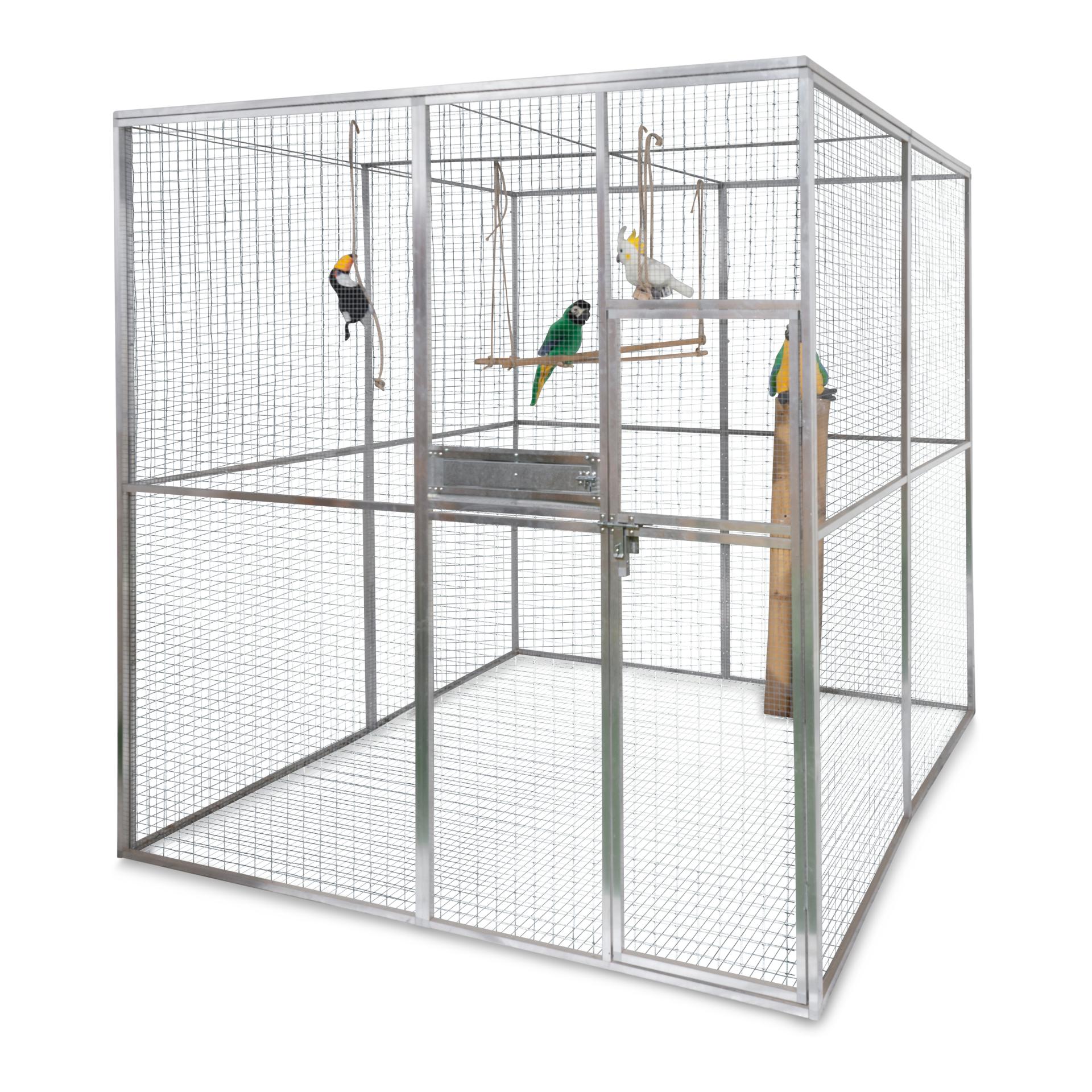 Hauptner Vogelvoliere aus Aluminium - Verzinkt -