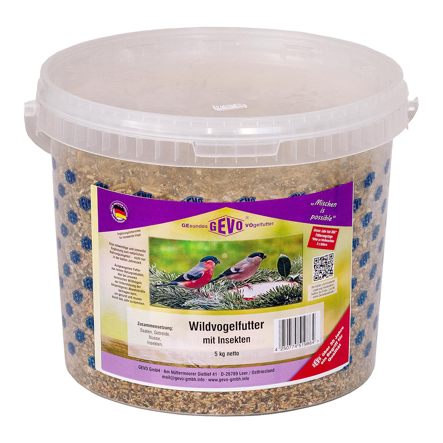 Wildvogelfutter mit Insekten