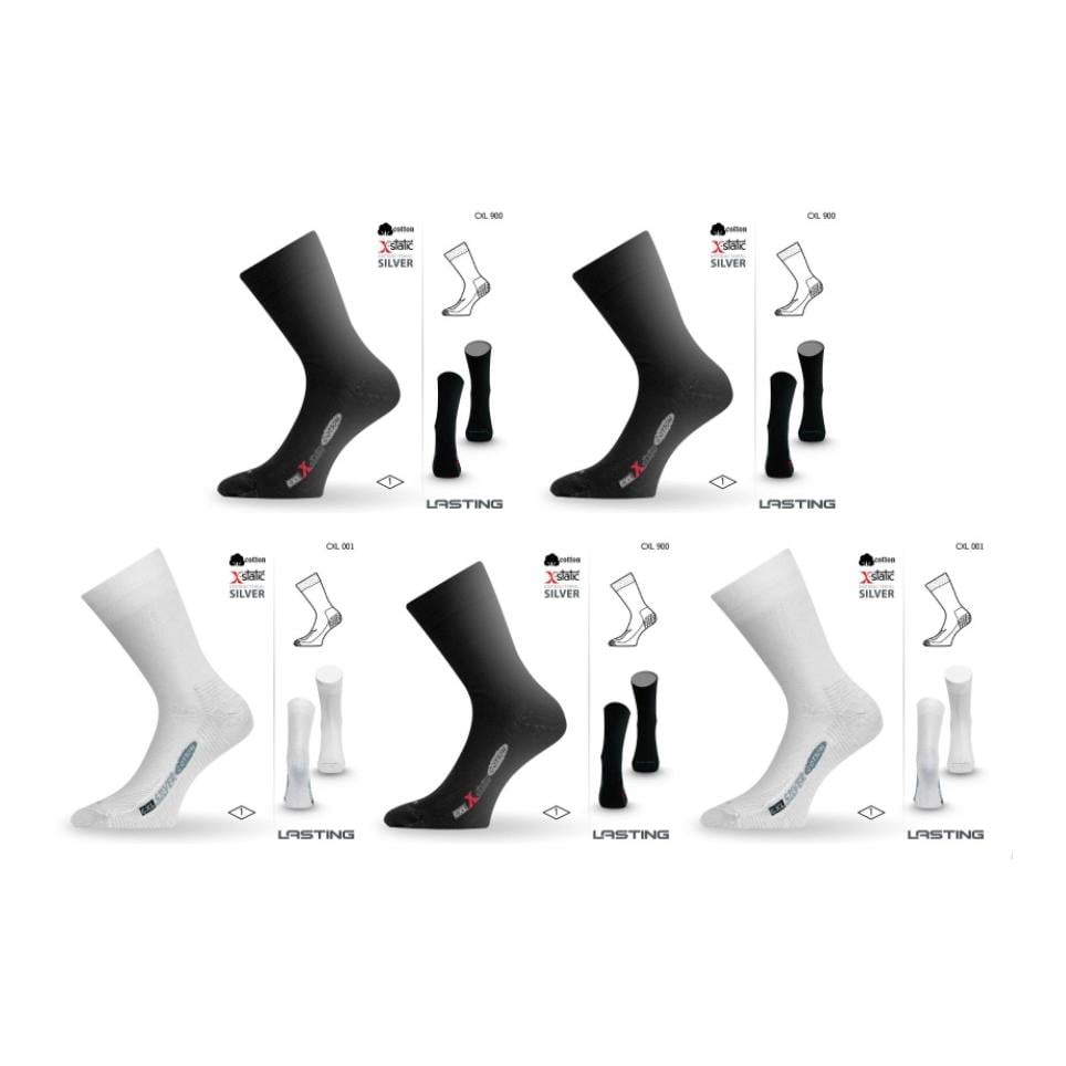 Chaussettes de trekking en coton avec fibres d'argent CXL