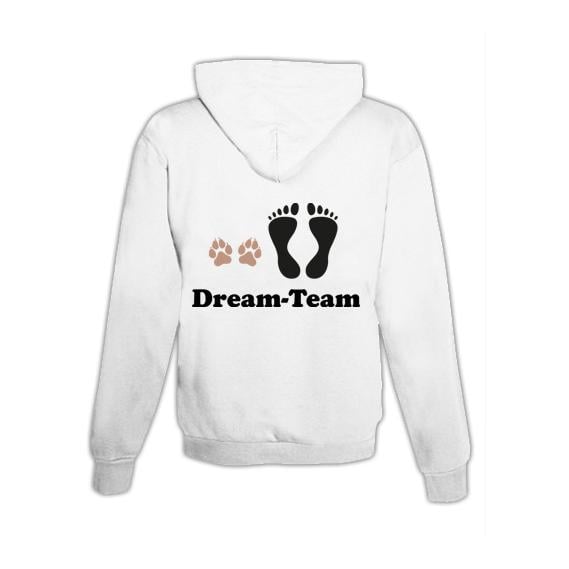 Image of Schwesternuhr Hoodie Dream-Team Unisex - Weiss - bei Hauptner.ch