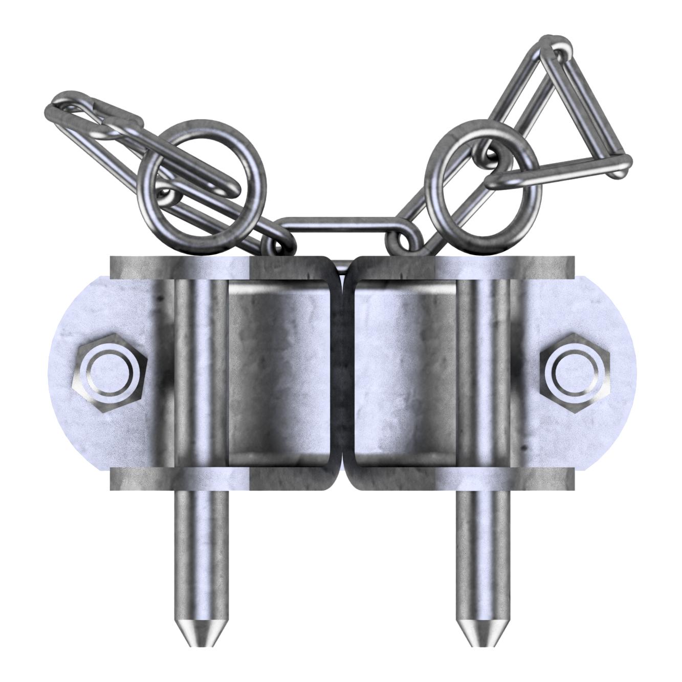 Collier de serrage double angulaire