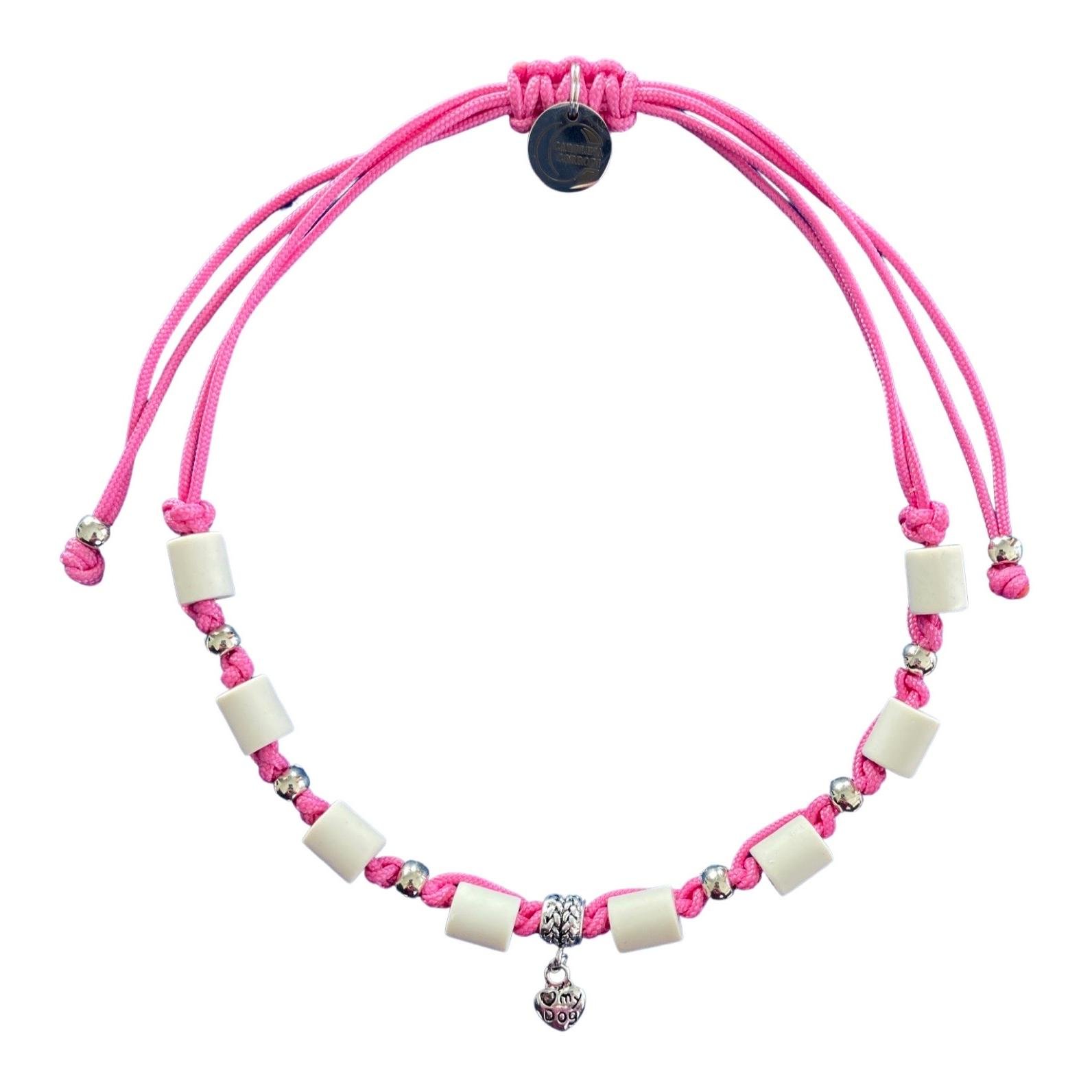 EM-Zeckenhalsband aus Tau mit EM Perlen