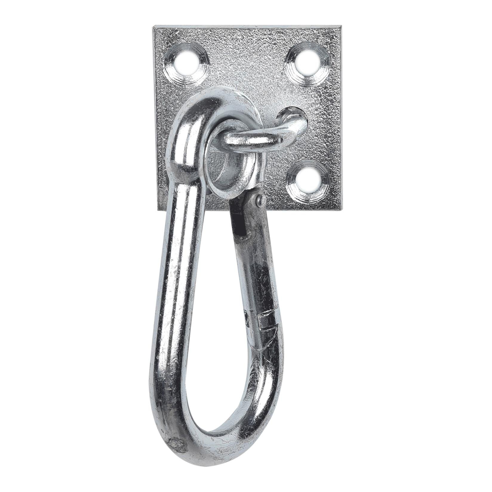 Mousqueton sur plaque