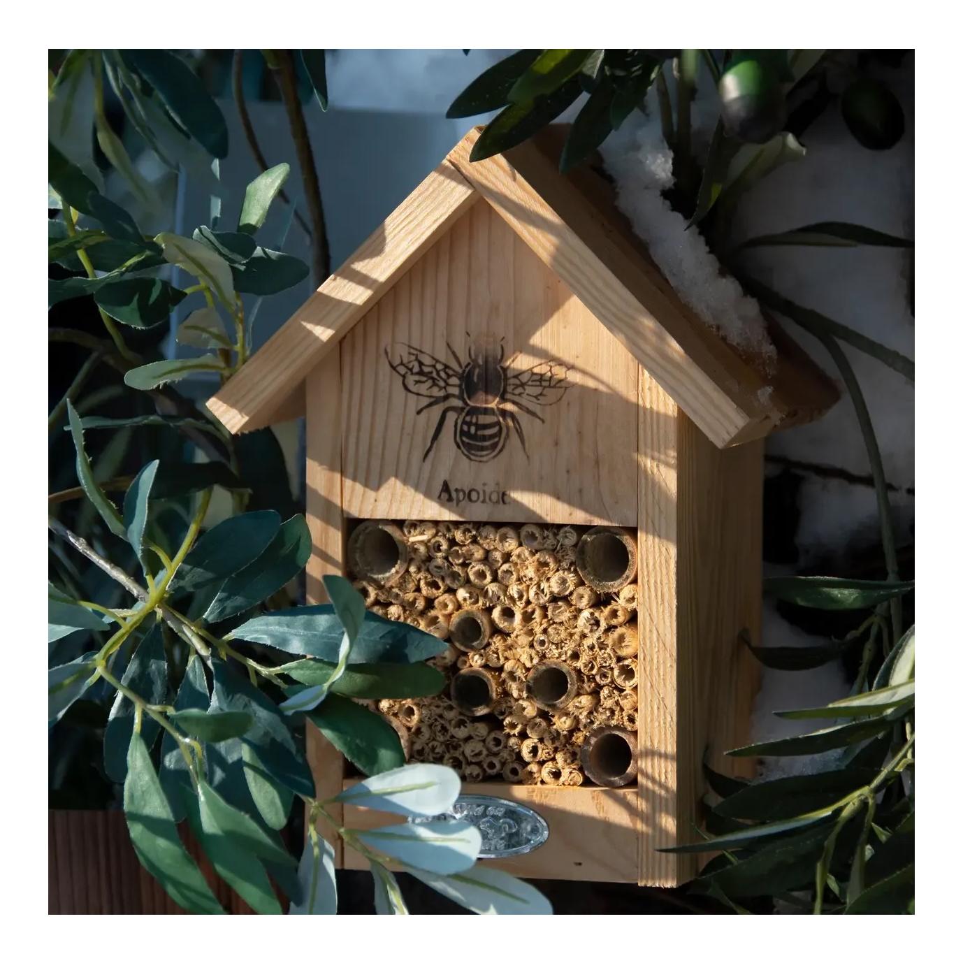 Bienenhaus mit Silhouette