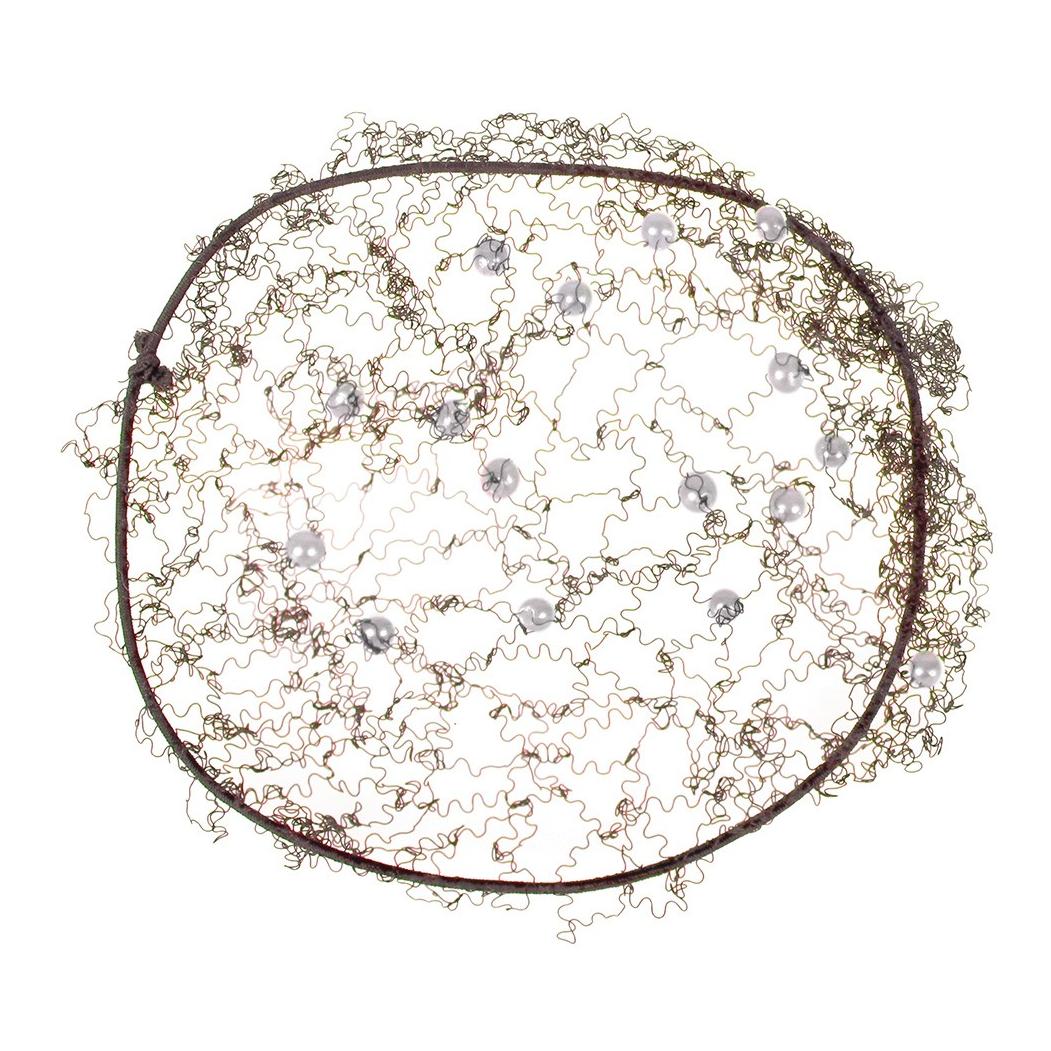 Image of QHP Invisible Pearl Haarnetz - braun bei Hauptner.ch
