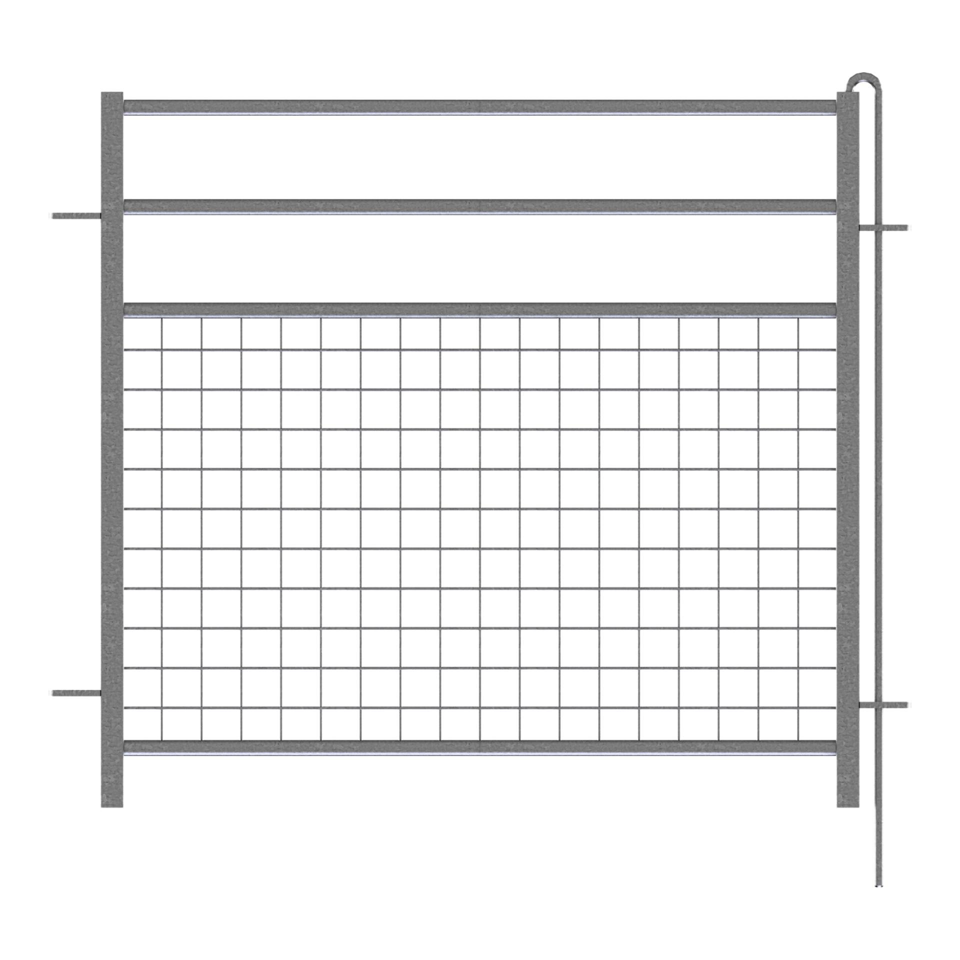 Claie semi-grillagée avec barre de raccordement