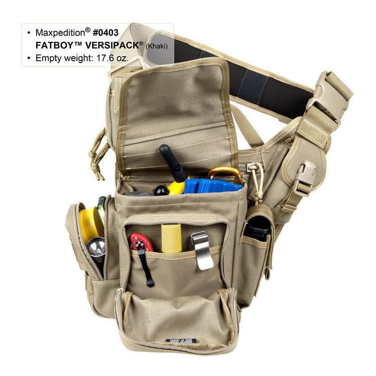 FatBoy Versipack Umhängetasche Schwarz