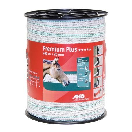 Ruban de clôture pour pâturage Premium Plus