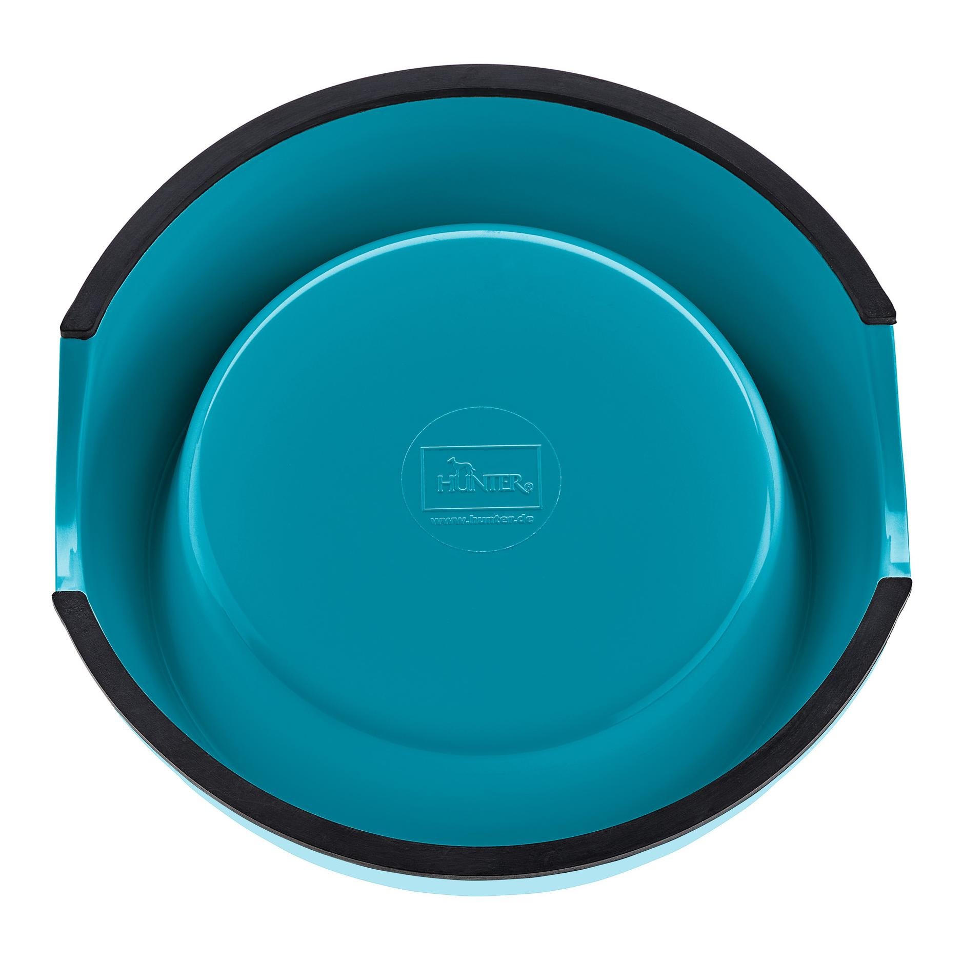 Melamin-Napf mit Edelstahl-Innennapf - petrol