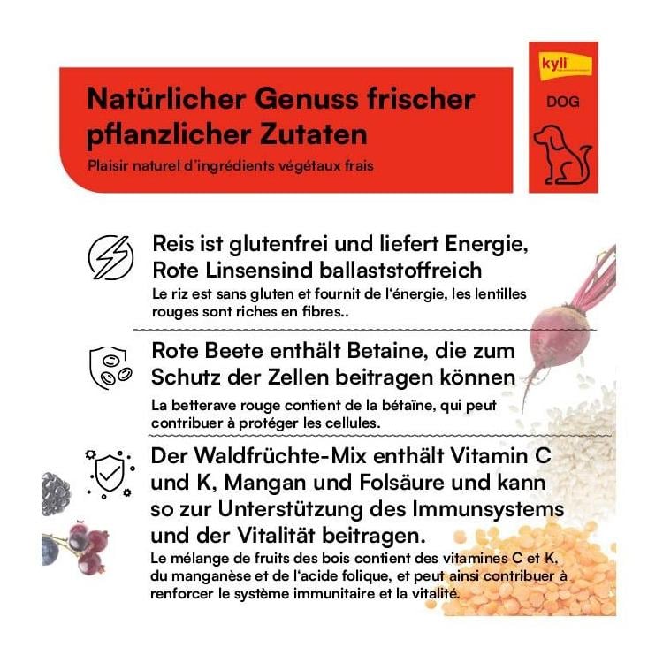 Kyli Menu complet bœuf avec riz et fruits des bois