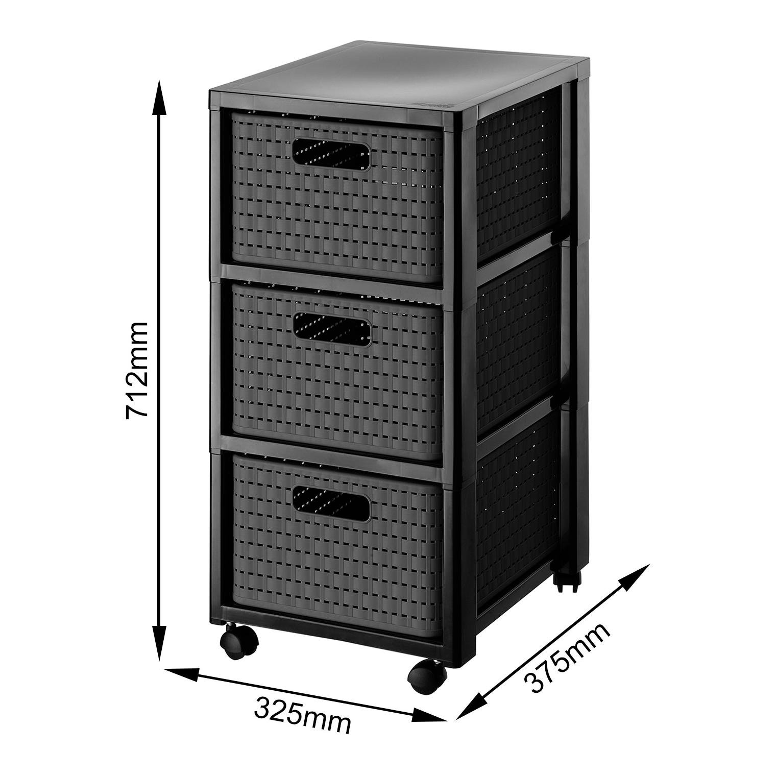 Tower mit Rollen 3 x DIN A4 COUNTRY