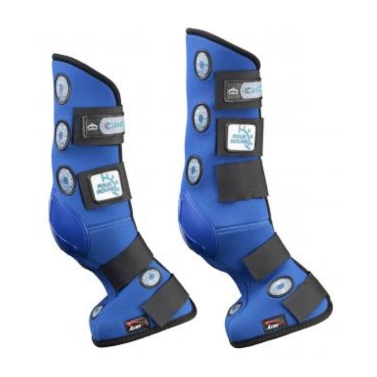 Magnetgamaschen Magnetik Four Hours vorne - blue