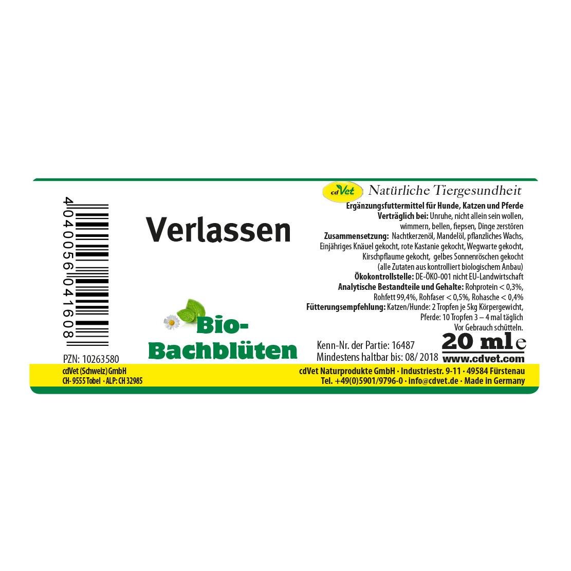 Bio-Bachblüten Verlassen