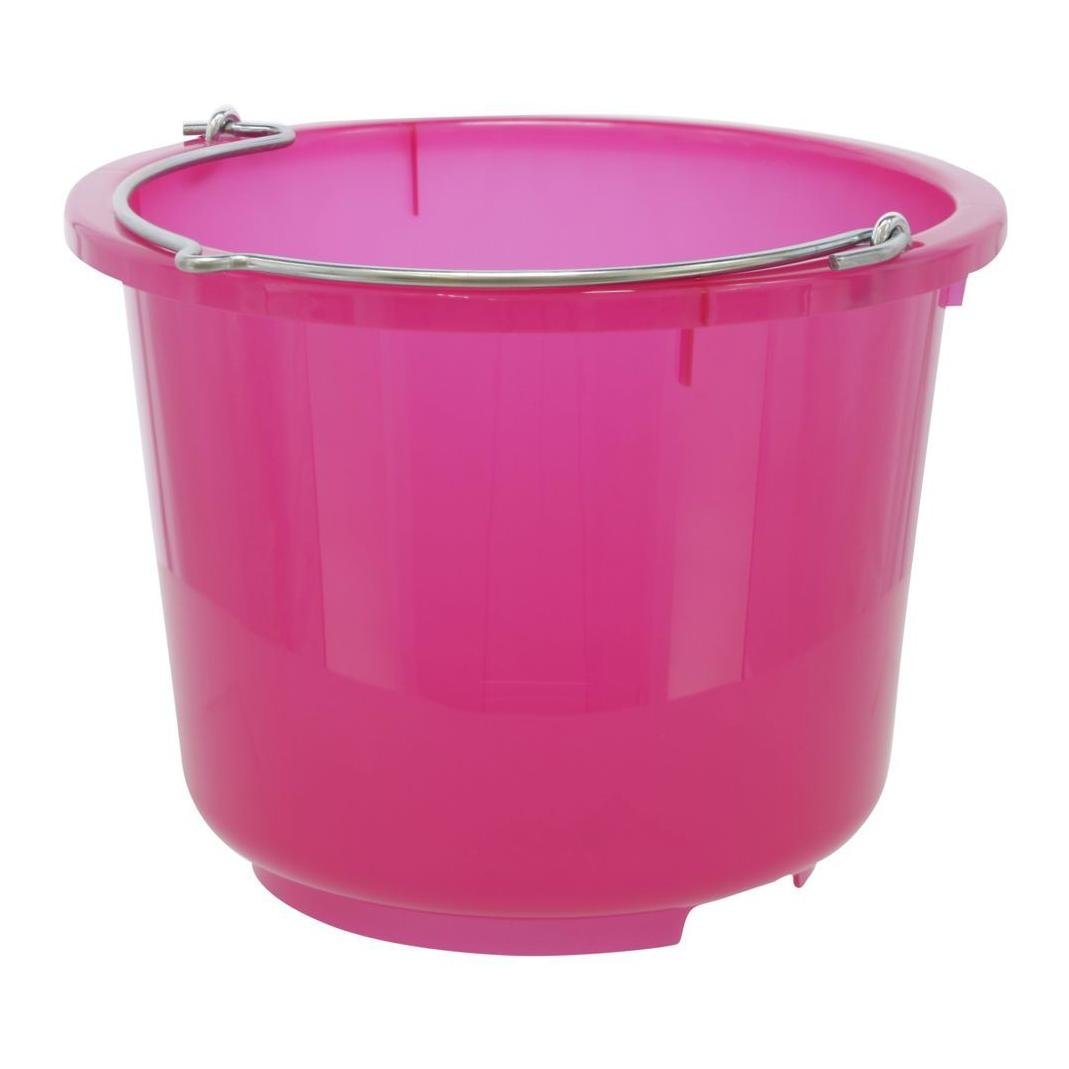 Stall- und Baueimer - pink transparent