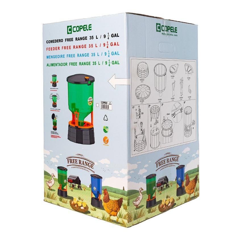 Futtersilo für Geflügel - Freiland